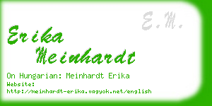 erika meinhardt business card